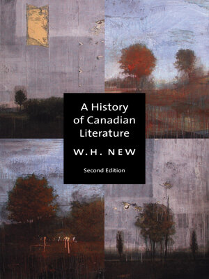 cover image of A History of Canadian Literature